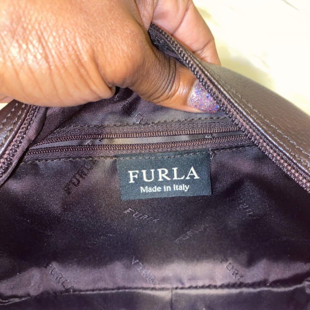 Furla Brown Genuine Leather Handbag - Picture 5 of 5